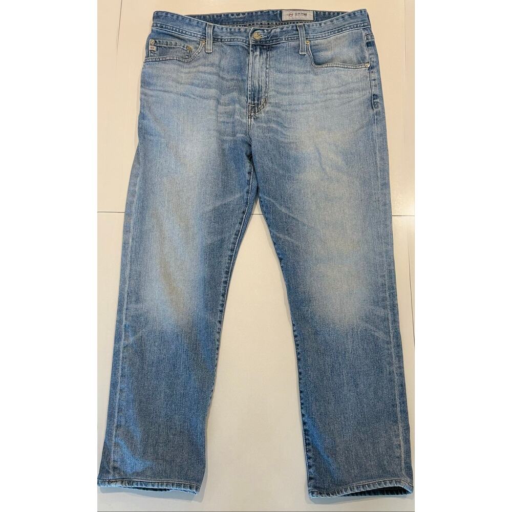 AG Adriano Goldschmied Men's Everett Slim Straight Jeans Light Wash Size 36